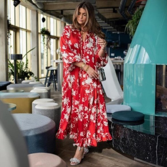 Voluminous Johanna Ortiz Dress US Medium NWT - Picture 7 of 10